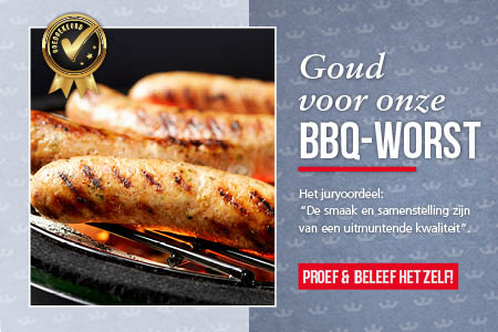 Rookworst met goud bekroond